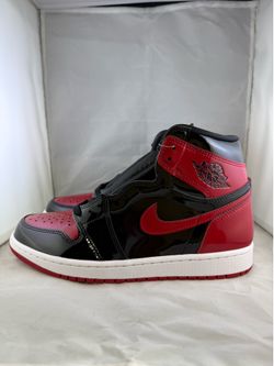 Air Jordan 1 patent bred 9.5