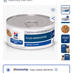 Hill's Prescription Diet z/d Skin/Food Sensitivities Hydrolyzed Protein Wet Cat Food, 5.5-oz