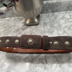 Size 36 Leather, And Made Of Silver Strings