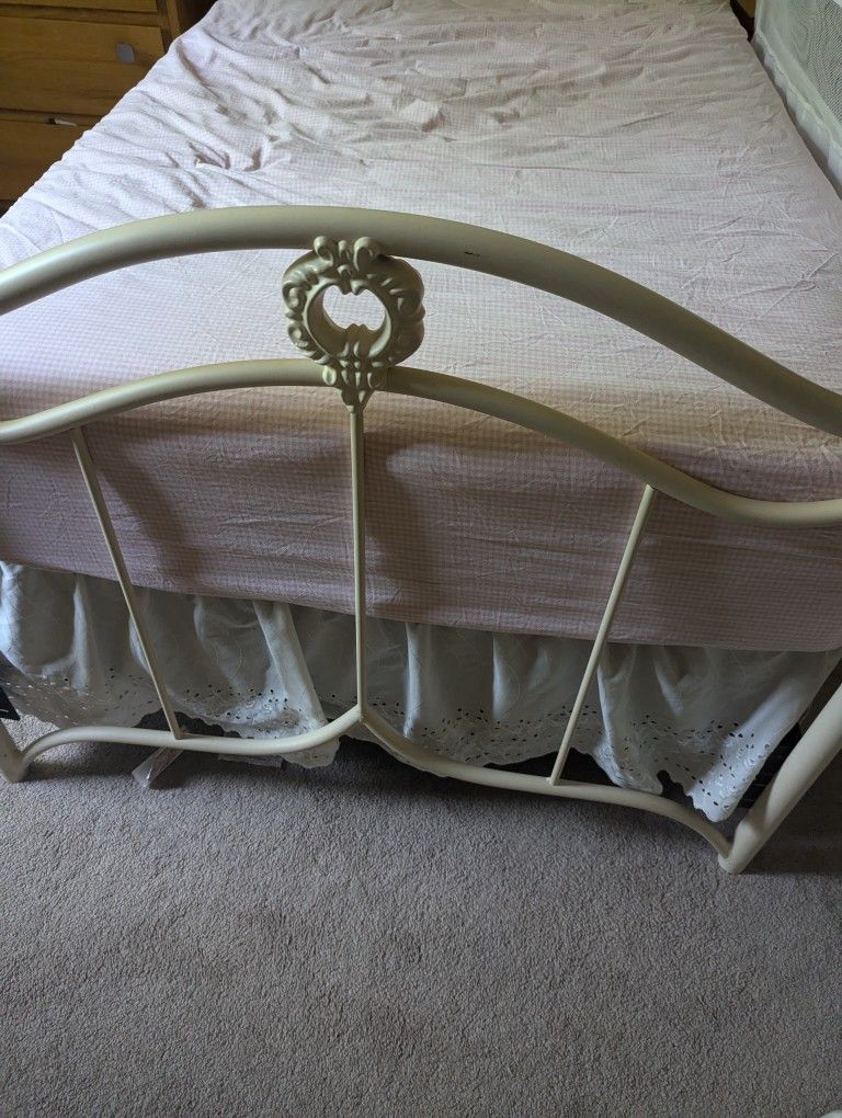 Twin Metal Headboard, Footboard, Bolts , Frame