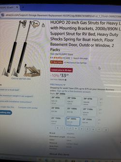 20 Inch Gas Struts