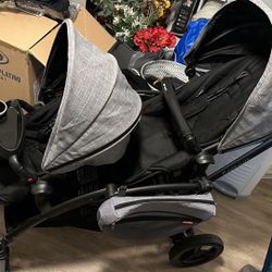 Contours Double Stroller (Excellent Condition) + Skip Hop Saddle Bag