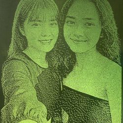 Custom Laser Engraved Glass Art (LED Light)