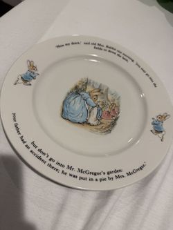 Peter Rabbit Rare Plate
