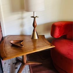 Mid century Drexel parallel wedge table