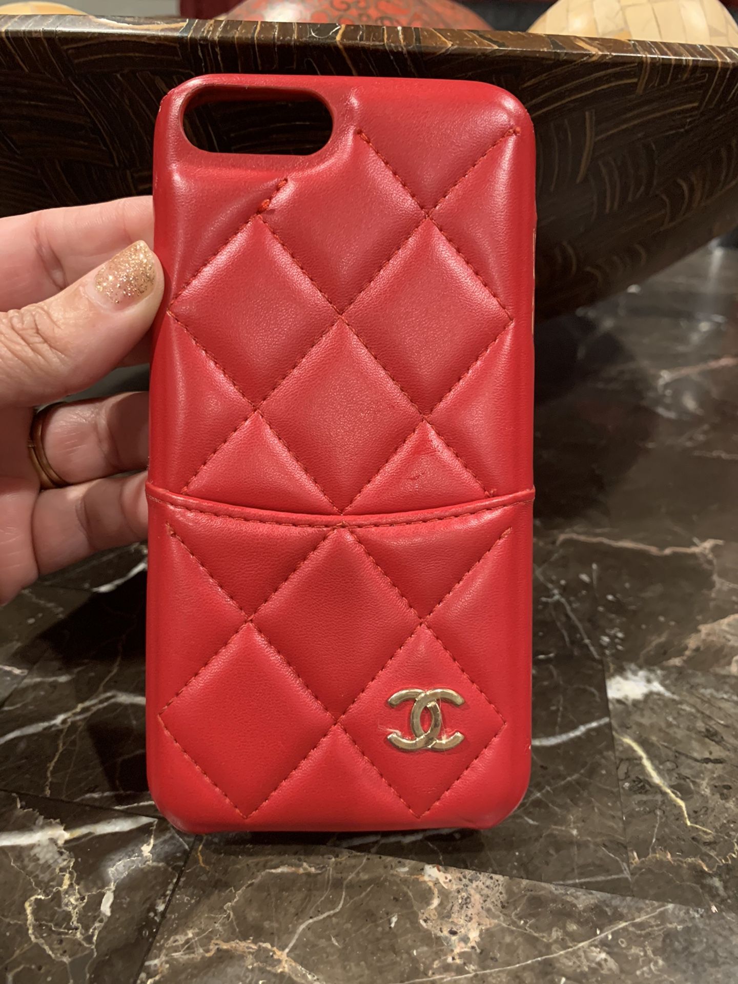 CC leather iPhone 7/8 Plus Phone Case