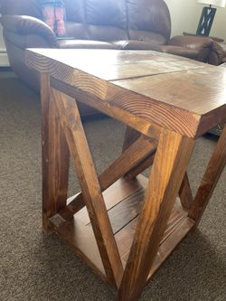 2 Solid Wood End Table
