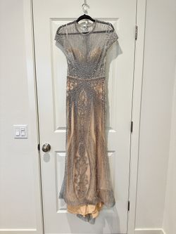 Glamorous Hand Crafted Gown - Size 2 Brand New Originally $2000
