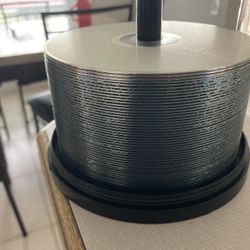 Blank DVD spindle 