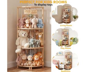 Corner Stuffed Animal Storage Tower (Only Tower)