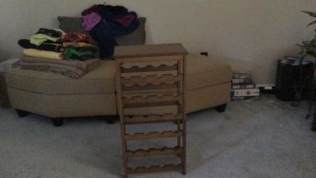 Wooden Wine Rack Freestanding Storage