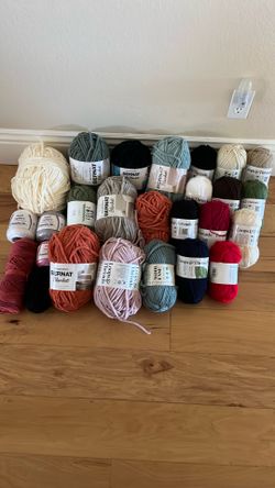 Crochet yarn lot