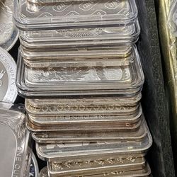 1 Troy Oz .999 Fine Silver Bars, Rounds, Ingots, Bullion