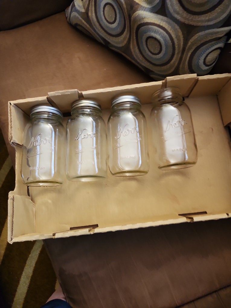4 Kerr Canning Jars