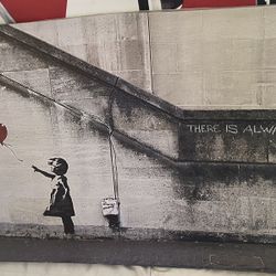 Banksy Girl With Balloon There Is Always Hope - Canvas Art