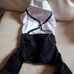Small Dog Cat Pet Tuxedo With Bow Tie