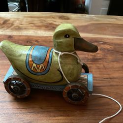 Vintage Hand Carved Duck. 