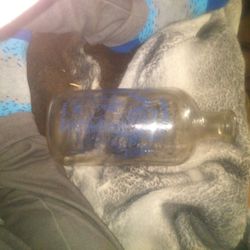 Vintage 1954 Chemung Spring Water Glass Bottle 