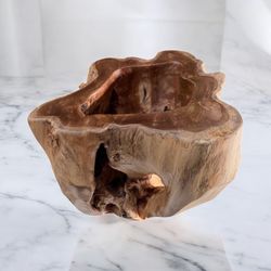 Teakroot Solid Wood One Piece Planter