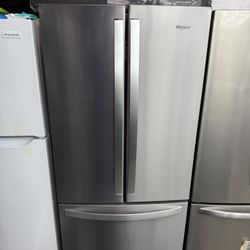 Brand new Whirlpool - 20 Cu. Ft. Wide French Door Refrigerator - Stainless Steel