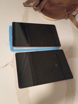 Lot of 2 Tablets with Blue Case