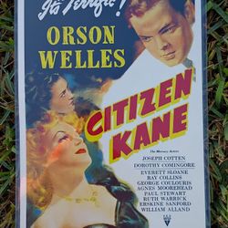 Vintage Orson Welles Citizen Kane Movie Poster 
