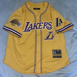 Los Angeles Lakers NBA Pro Standard MLB Style Jersey (Size L)