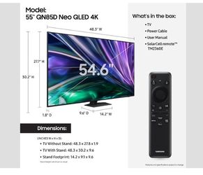 SAMSUNG 55"INCH NEO QLED 4K Q85D