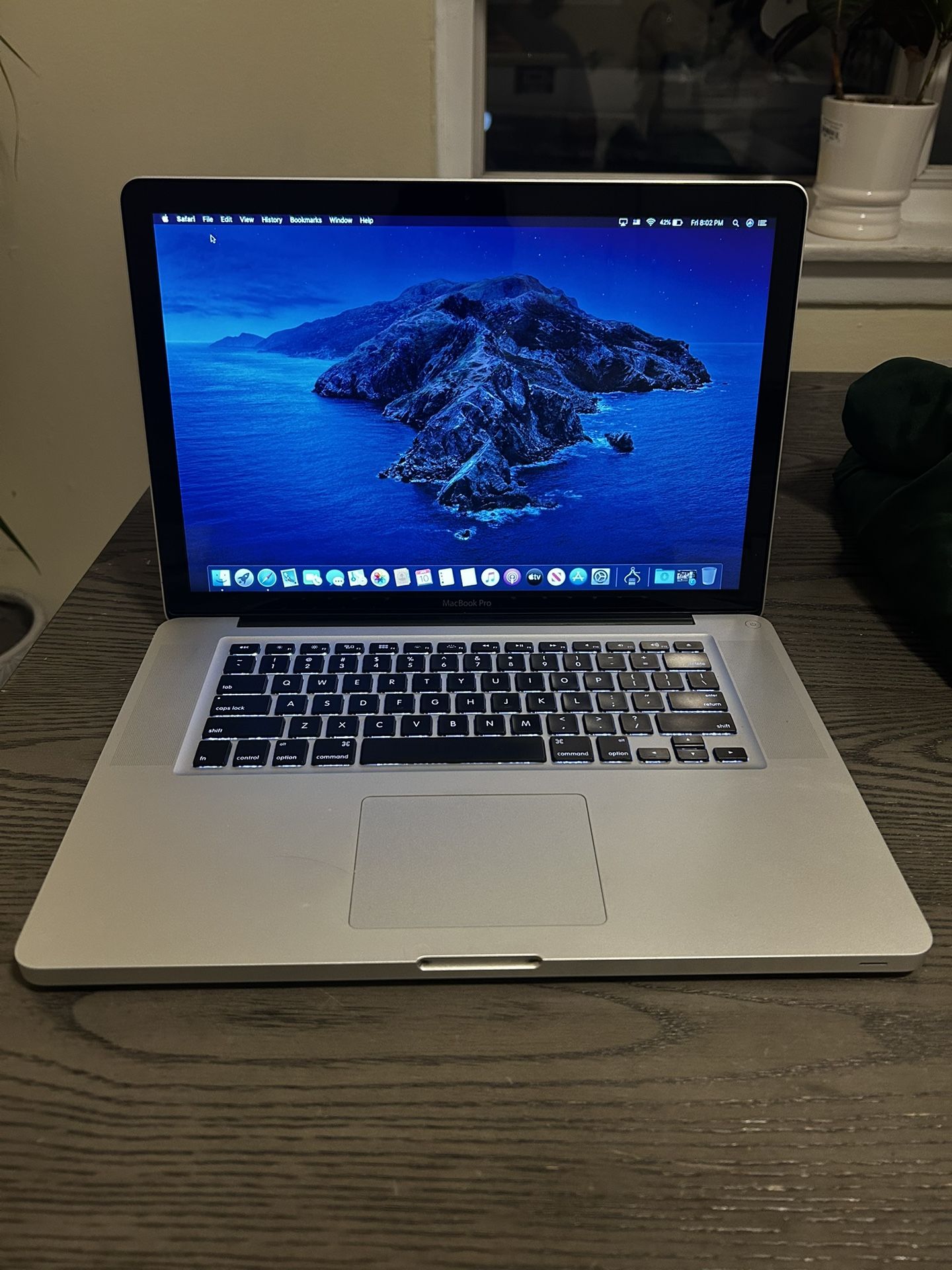 🔥MacBook Pro 15”(2012)🔥 Processor i7 8gb ram macOS Catalina Apple charger  Good battery 🔋