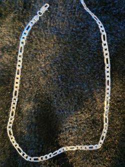 Figaro sterling silver chain