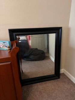 Wood Framed Wall Mirror