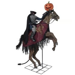 7.9 ft halloween animated led headless horseman indoor use