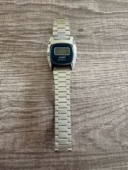 Vintage Elram metal digital quartz watch