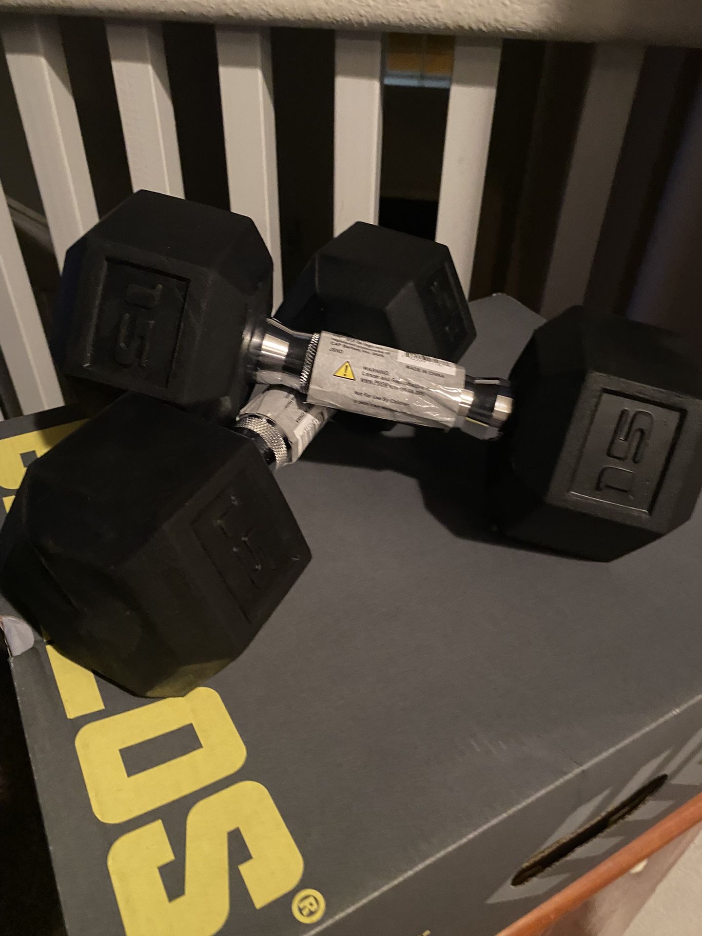 2 15 Pound Dumbbells Tru Grit
