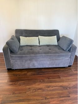 Modern Gray Convertible Sleeper Sofa