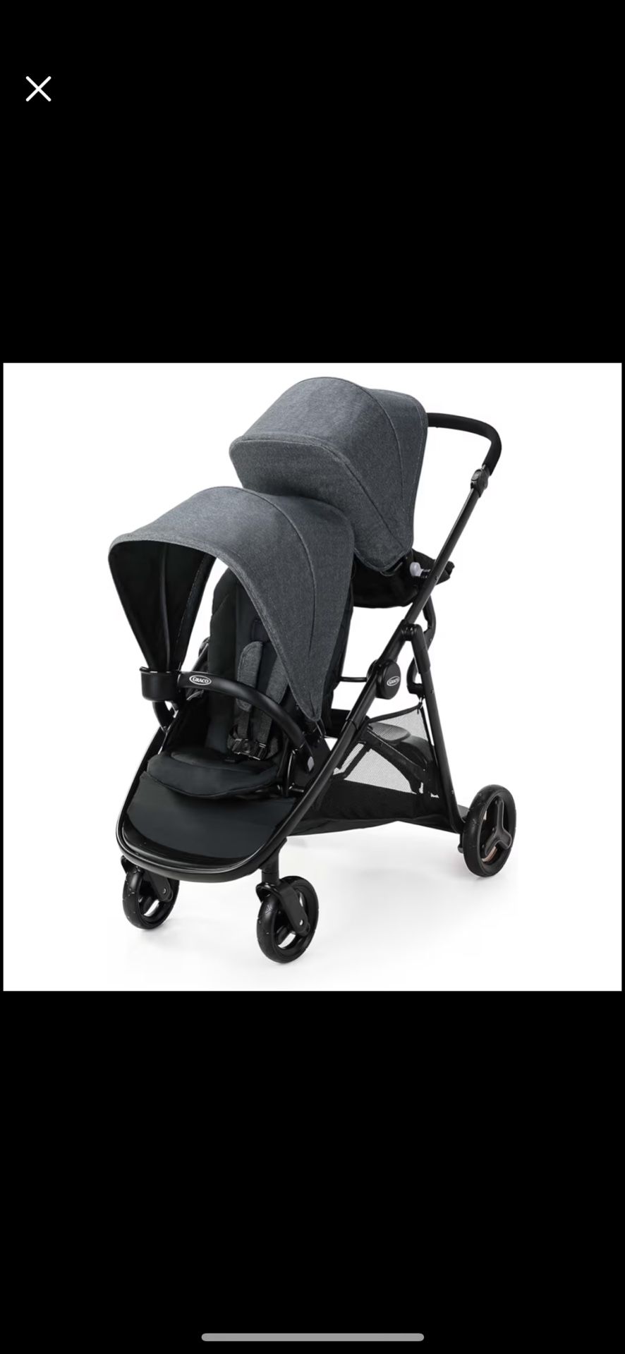 New out of box Graco Ready2Grow 2.0 Double Stroller Features Bench Seat and Standing Platform Options $180 firm cash only pick. Up east Palmdale see a