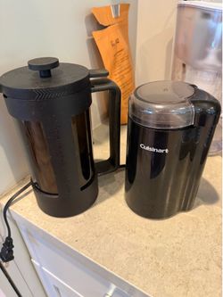 Coffee grinder + French press