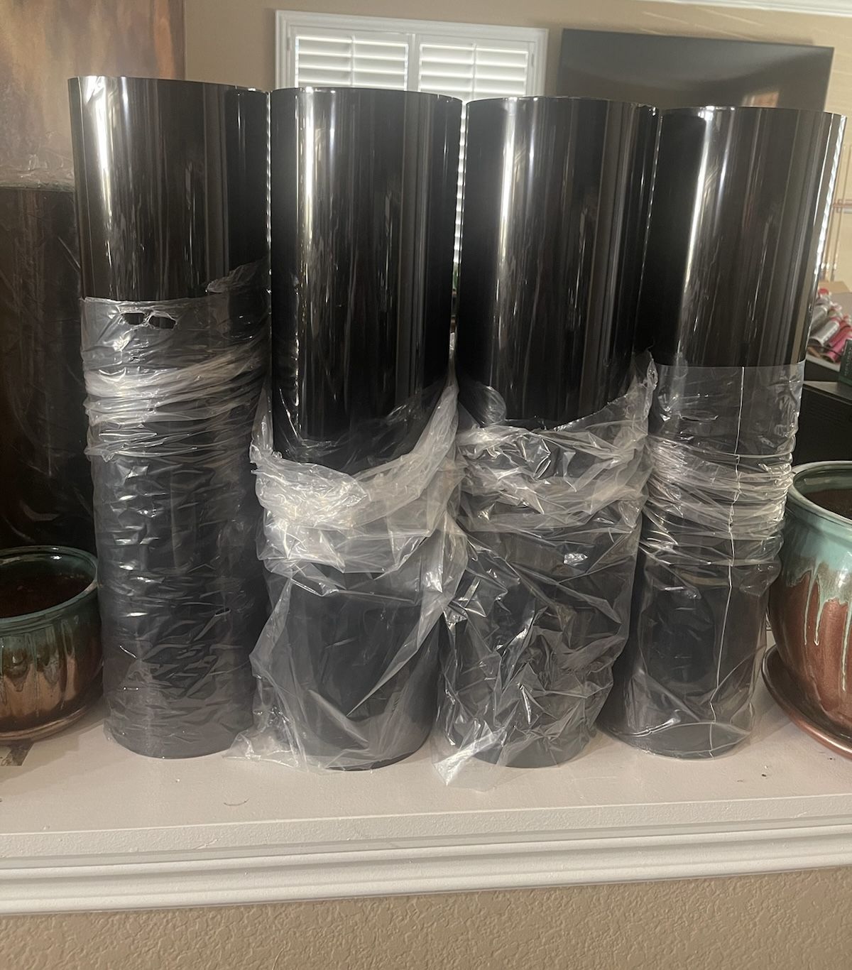 I Have Four Rolls Of HTV VINYL For Sale Colors Black For T-Shirts Price $130