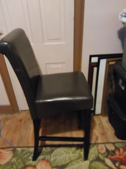 4 Leather Bar Stools