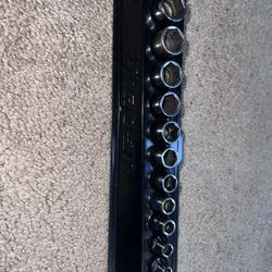 SNAP-ON 12PCS 1/4” SHALLOW 6-PNT METRIC SOCKET SET(PART#112TMMY)