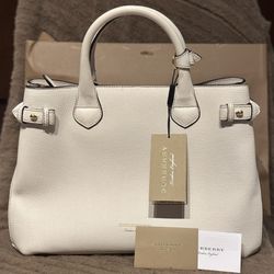 Burberry Medium Banner House Check Derby Bag