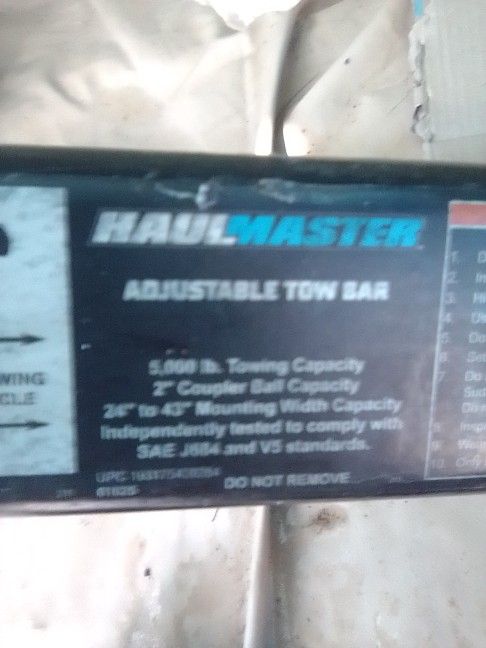 Adjustable Tow Bar "cars"