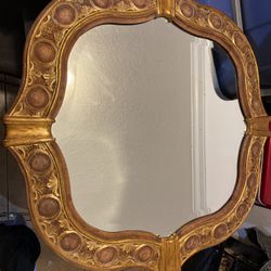 Harrison & Gil Dauphine Gold Giltwood Italian Baroque Style Mirror, 20th Century.