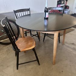 Beautiful Table With Three Chairs