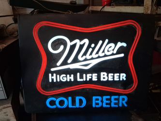 Vintage Miller Highg Life Sign