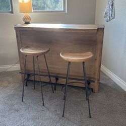 Home Bar With Bar Stools