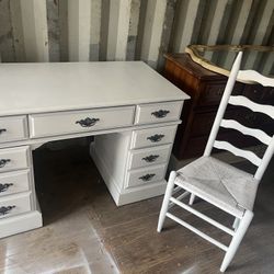 Custom Farmhouse Desk & Chair