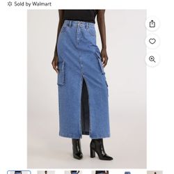 Brand New Denim Cargo Skirt 
