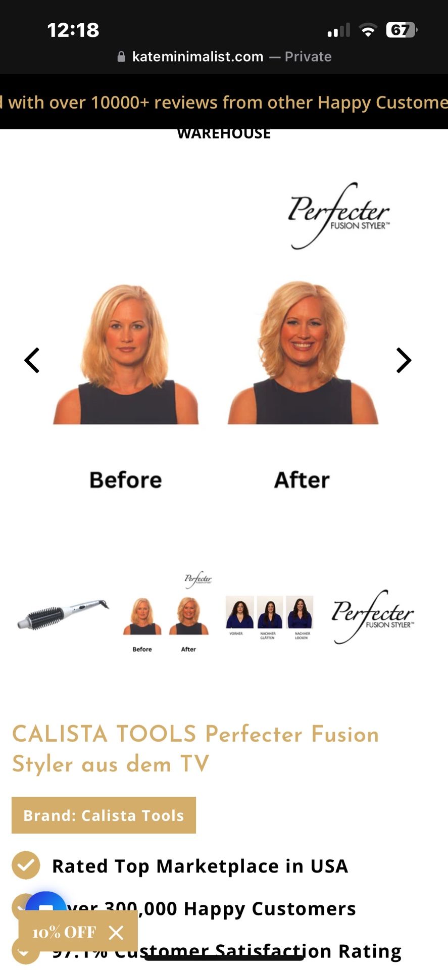 CALISTA TOOLS Perfecter Fusion Styler. Like New. for Sale in San