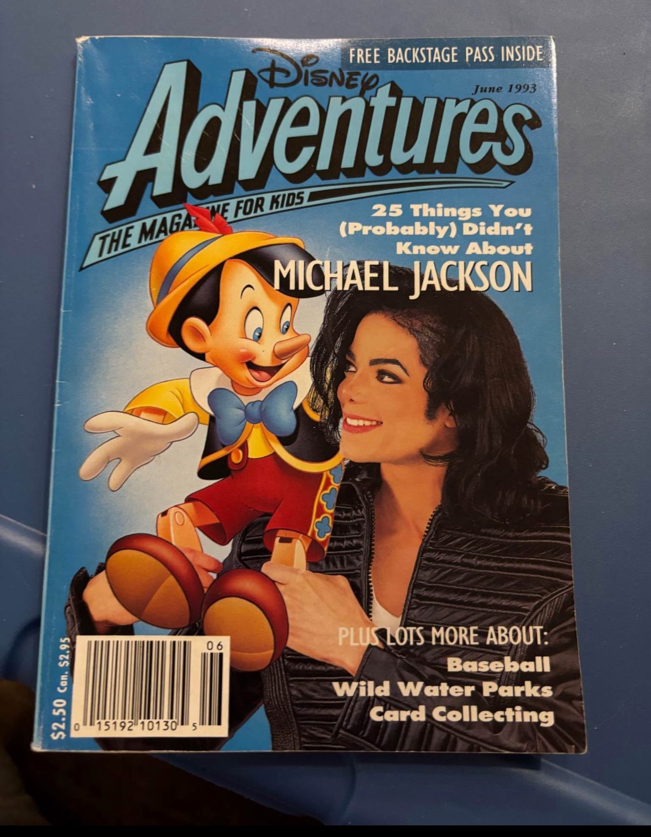 Vintage Disney magazine Michael Jackson celebrity keepsake collection June 1993 memorabilia